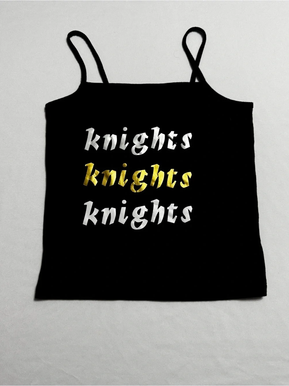 UCF Knights Black Gold Graphic Cami Tank Top Size S
